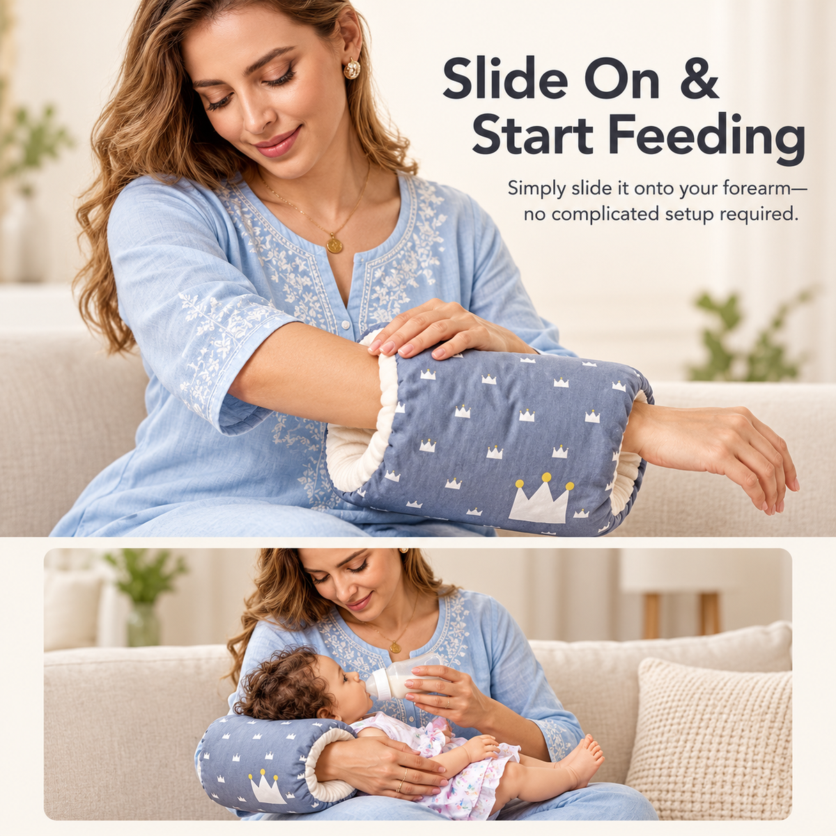 Portable Baby Breastfeeding Cotton Pillow