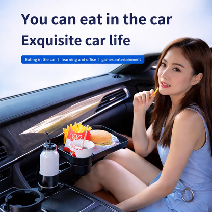 360° Rotatable Car Cup Holder Expander Tray