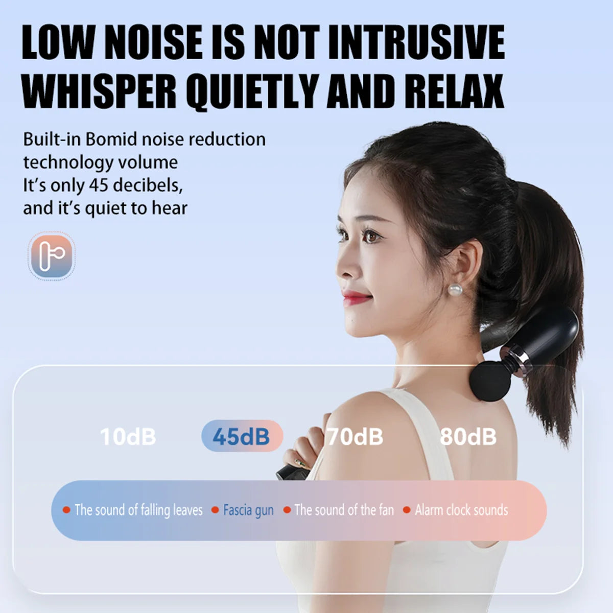 U-Shaped Massager gun With 4 Head Attachment