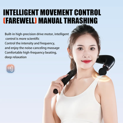 U-Shaped Massager gun With 4 Head Attachment
