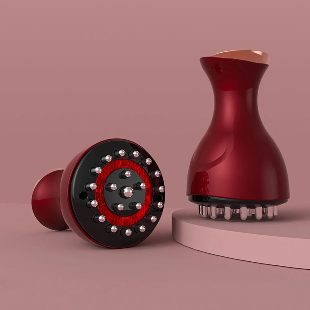 Body Slimming & Scrapping Massager with Red Light LED therapy