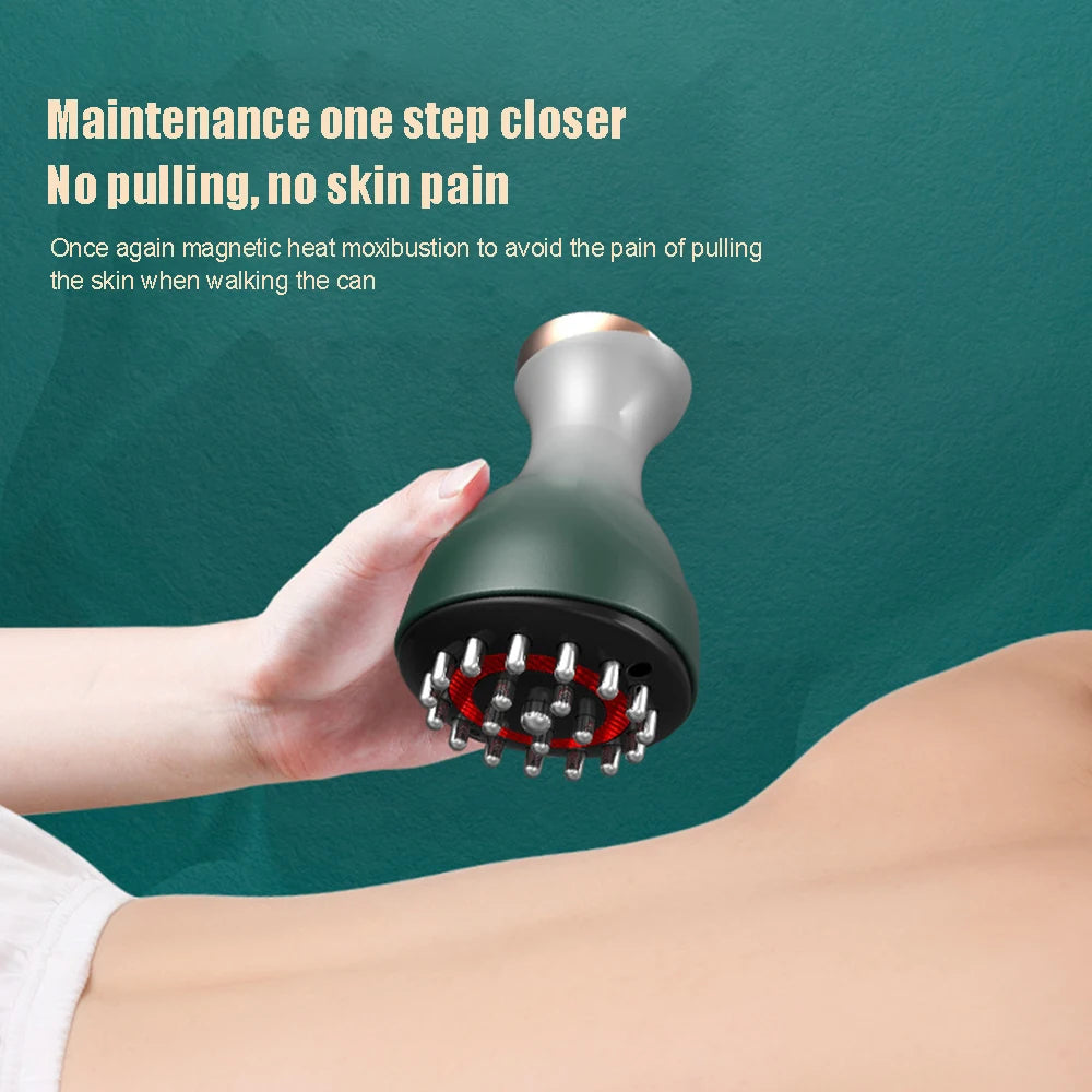 Body Slimming & Scrapping Massager with Red Light LED therapy