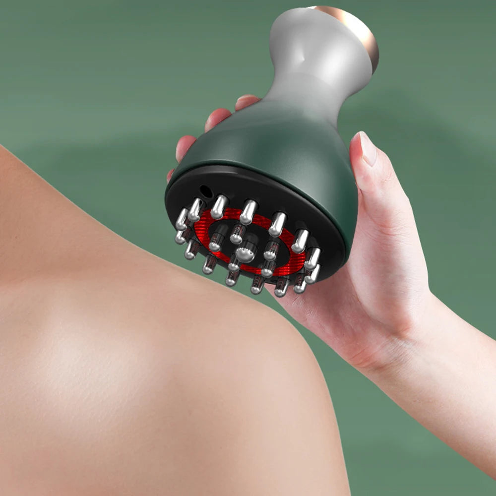 Body Slimming & Scrapping Massager with Red Light LED therapy