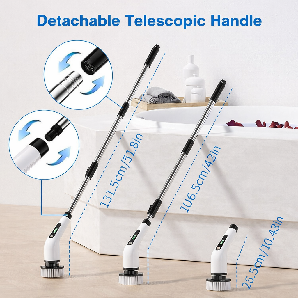 Cordless 9-in-1 Electric Spin Scrubber