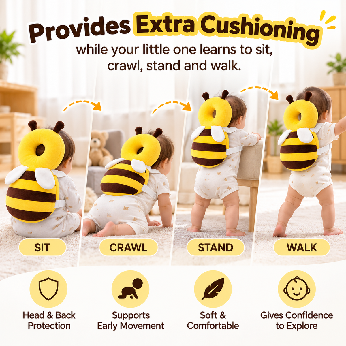 Baby Head Protector Cushion