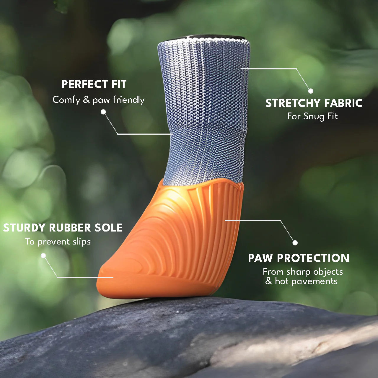 Dog Paw Protection Shoes - (Pack of 4)
