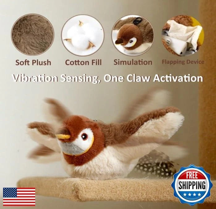 Flappy Chase Bird - Interactive Pet Toy