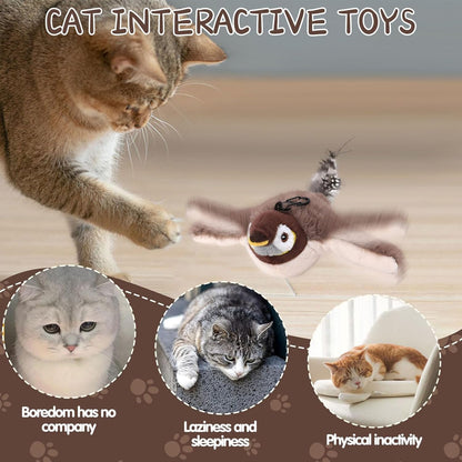 Flappy Chase Bird - Interactive Pet Toy