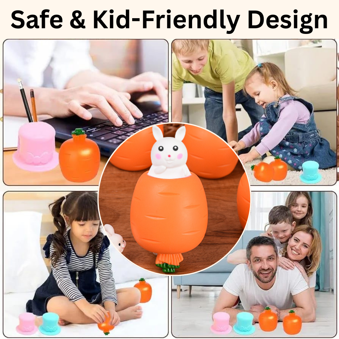 Pop Up Carrot Rabbit Toy | Buy 1 Get 1 Free