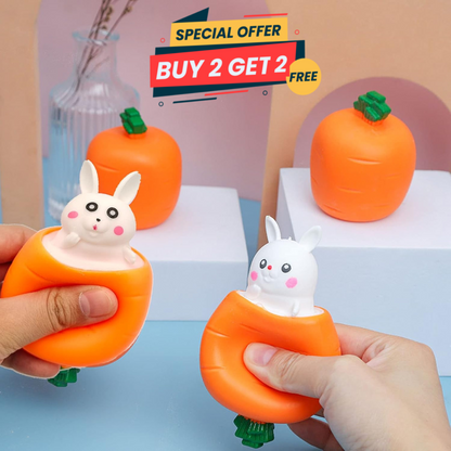 Pop Up Carrot Rabbit Toy | Buy 1 Get 1 Free