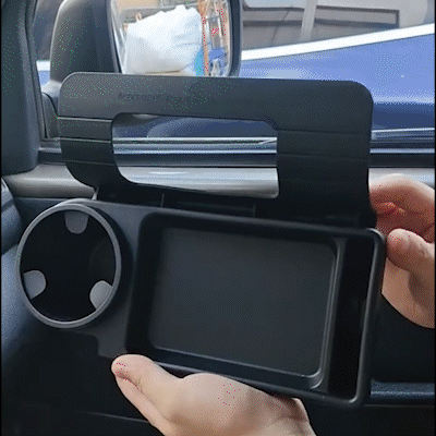 3-in-1 Cup & Phone Car Organizer