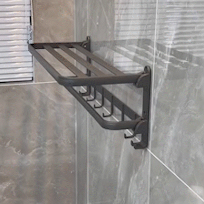 Wall Mounted Foldable Towel Rack