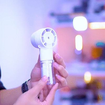 Misting Handheld Fan With Neck-String