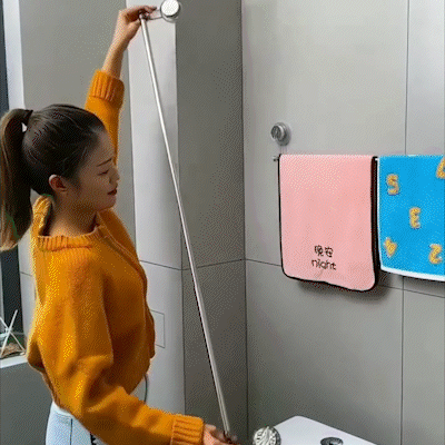 Retractable Suction Cup Towel Bar