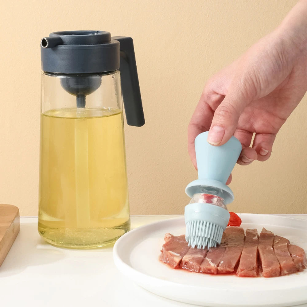 3 in 1 Glass Olive Oil Dispenser Bottle