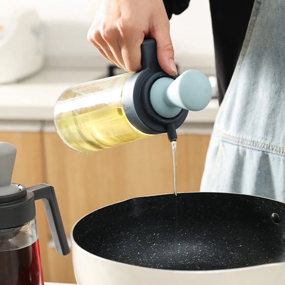 3 in 1 Glass Olive Oil Dispenser Bottle