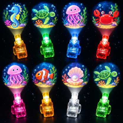 LED Projection Finger Light Toy (Pack Of 5)