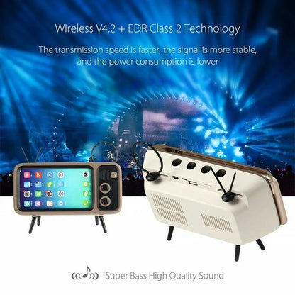 Retro Mini TV Mobile Phone Stand