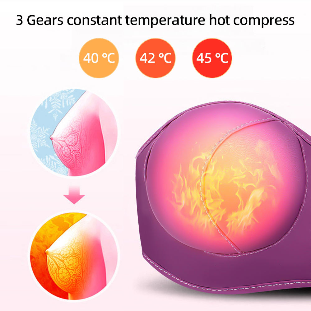 Rechargeable Breast Enhancement Vibrating Massager Bra
