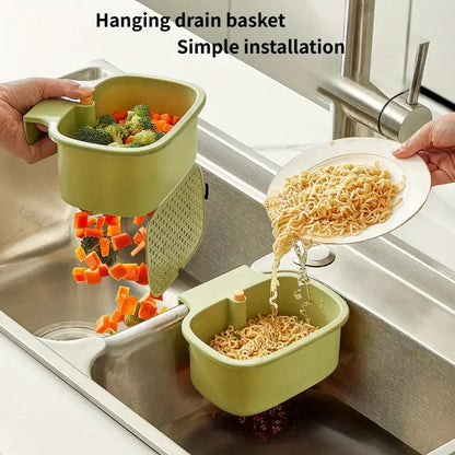 One-Press 3-in-1 Sink Strainer Basket