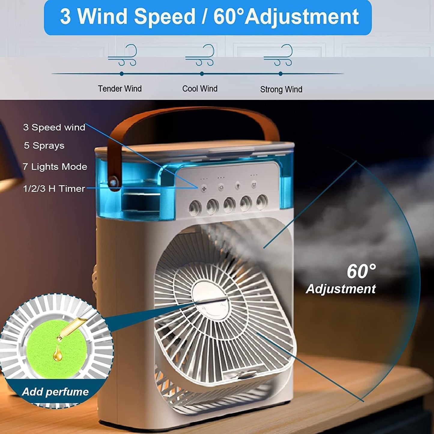 Mini Air Cooler & Humidifier