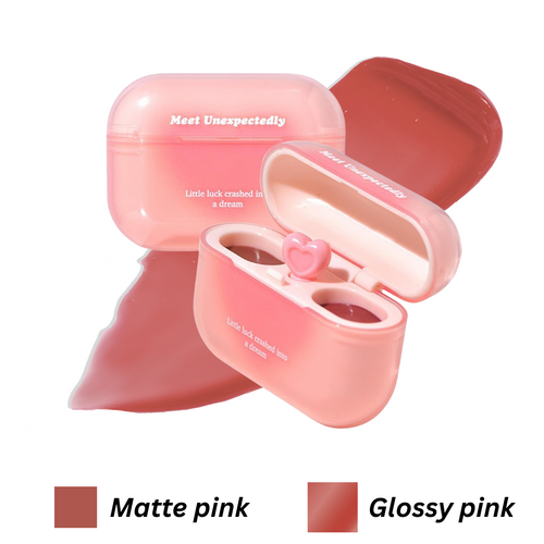 AirPods lipstick Double Lip Gloss (Glossy + Matte)