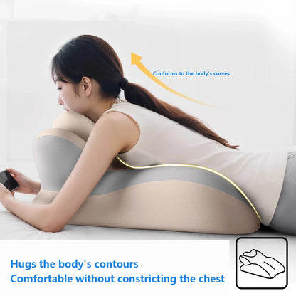 Ergonomic Memory Foam Prone Pillow for Full-Body Comfort
