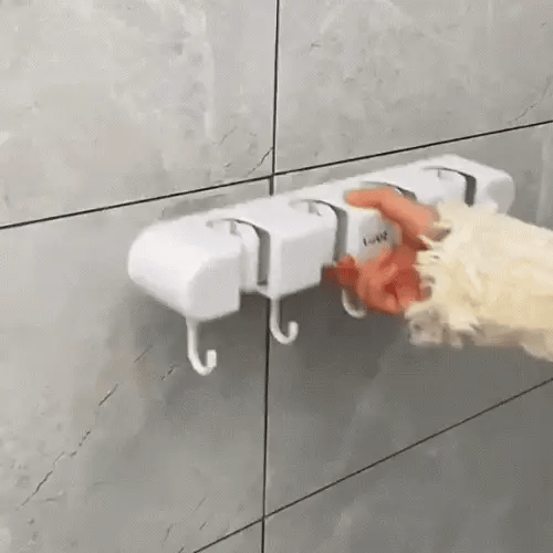 Suction Base Wall Mounted Mop Holder
