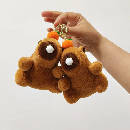 PupTales™  Capybara Plush Keychain Toy