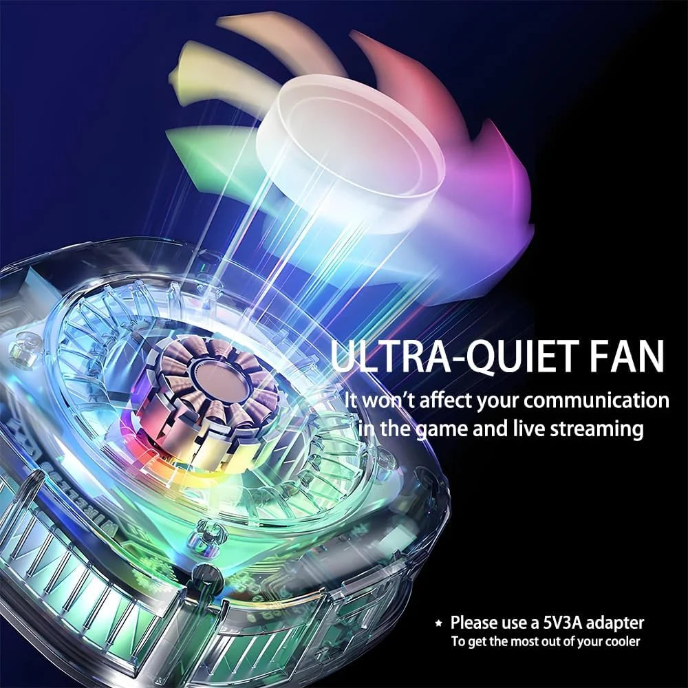 Magnetic RGB Mobile Cooling Fan