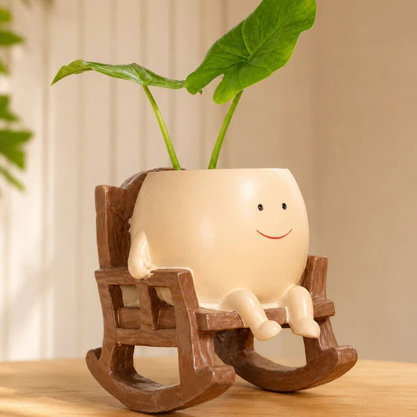 Rocking Chair Plant Pot