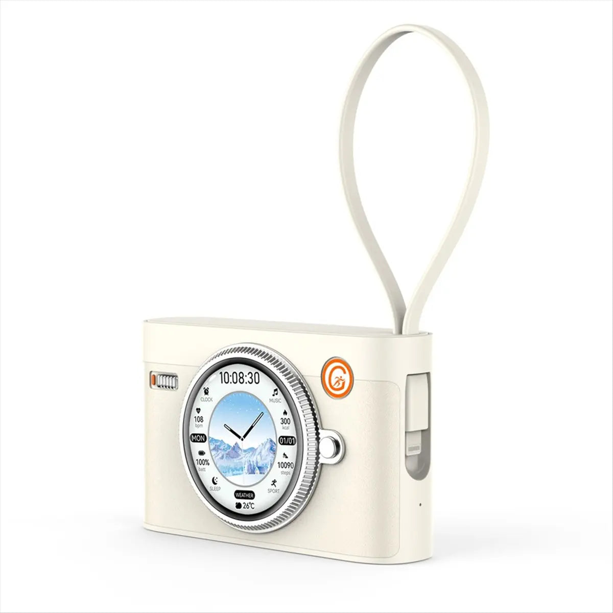 4-in-1 Fast Charging Power Bank with Built-in Cables & AI LED Display