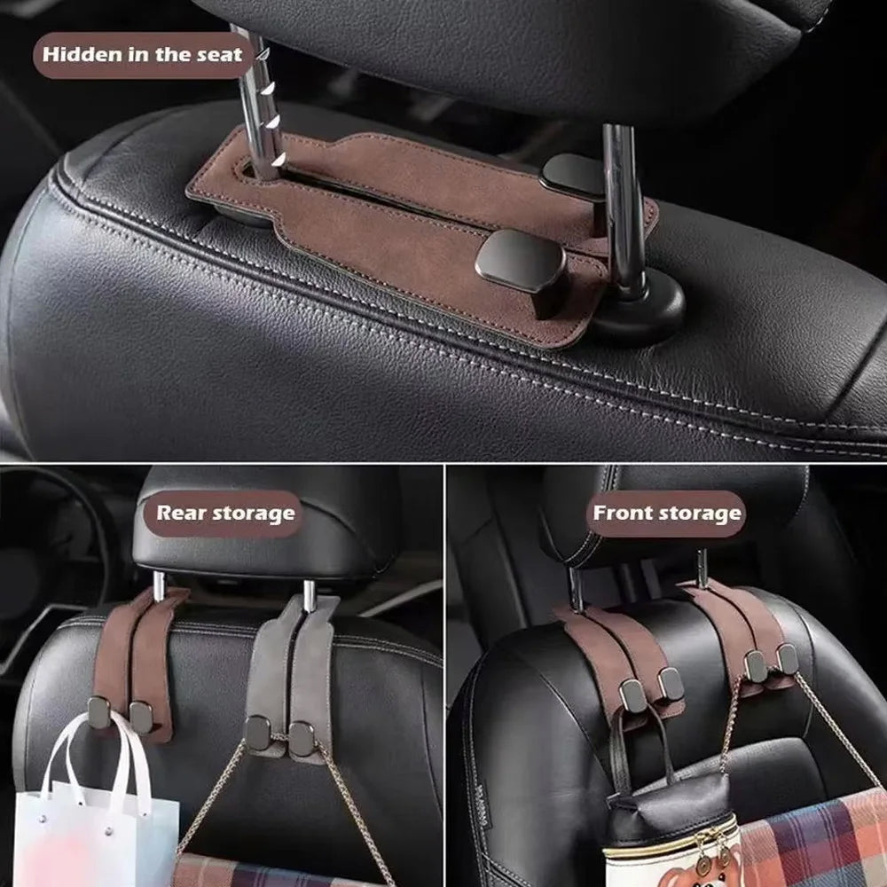 Car Seat Back Double Hook - Pack of 2