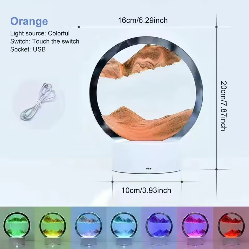 LED Hourglass Table Lamp