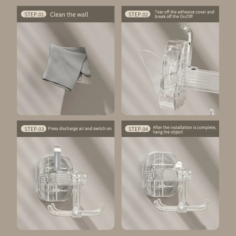 Multi-Purpose 360 Degrees Rotating Suction Hook