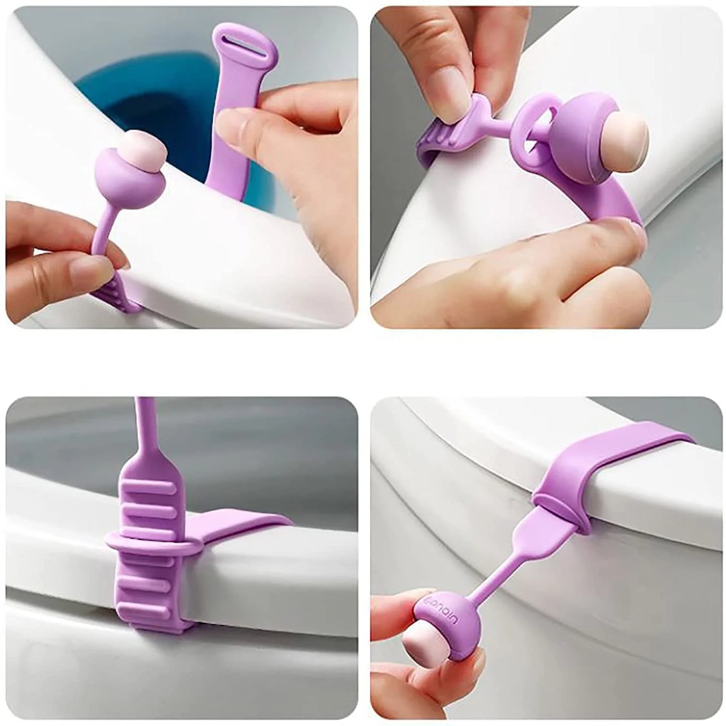 Toilet Seat Lifter Bands (Pack of 4)