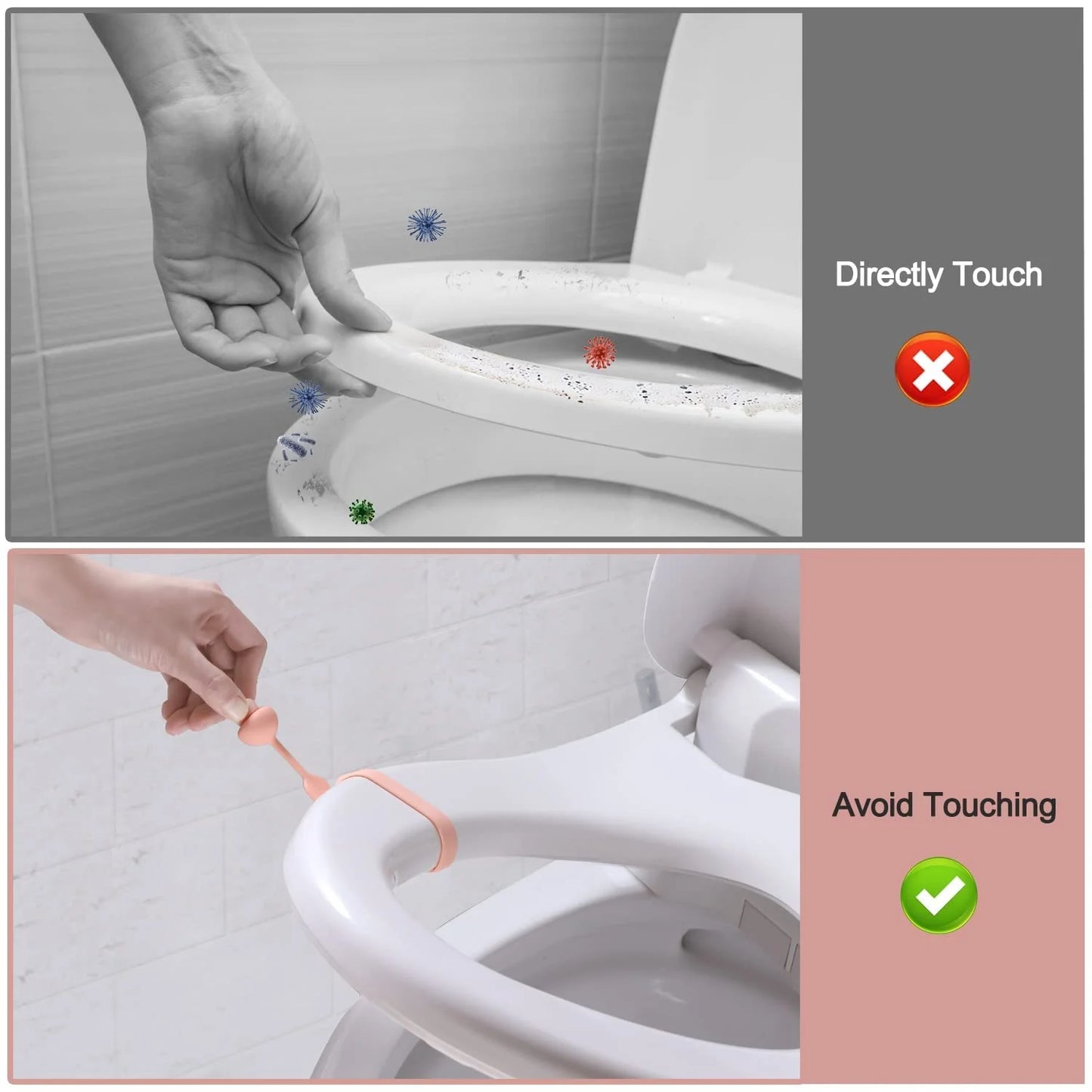 Toilet Seat Lifter Bands (Pack of 4)