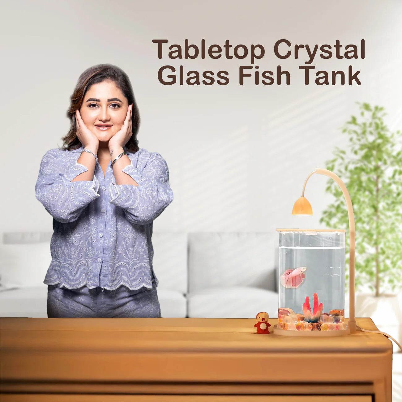 Mini Desktop Decorative Fish Tank