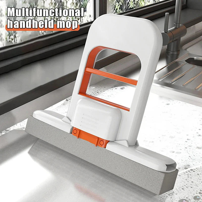 Scratch-Safe Compact Dual Texture Sponge Mop