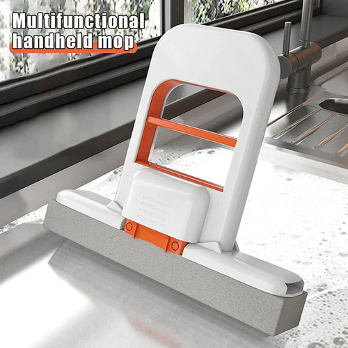Scratch-Safe Compact Dual Texture Sponge Mop