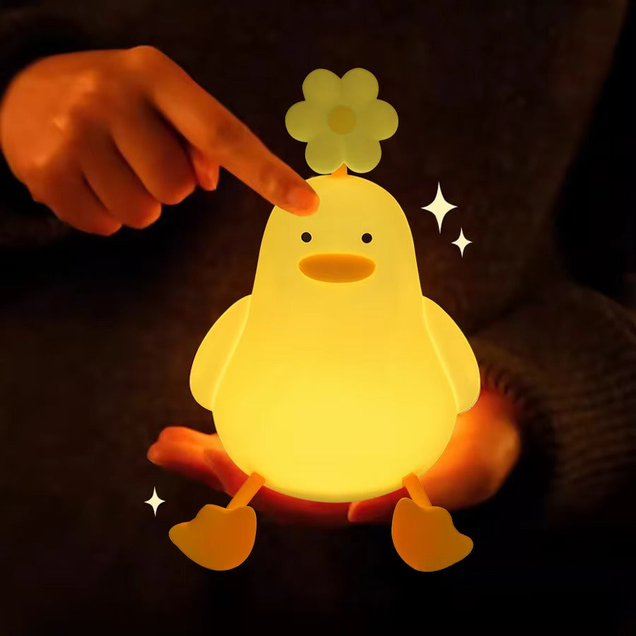 Cute Flower Duck Night Light