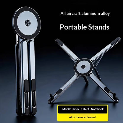 3-in-1 Laptop Foldable Stand (Aluminium)