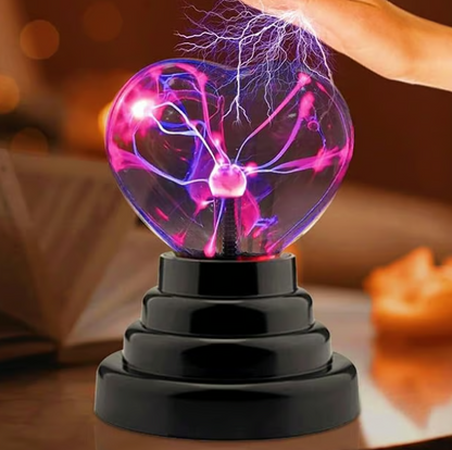 Heart Shaped Plasma Light - Touch Activated