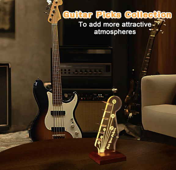 LED Guitar Pick Holder & Display Stand