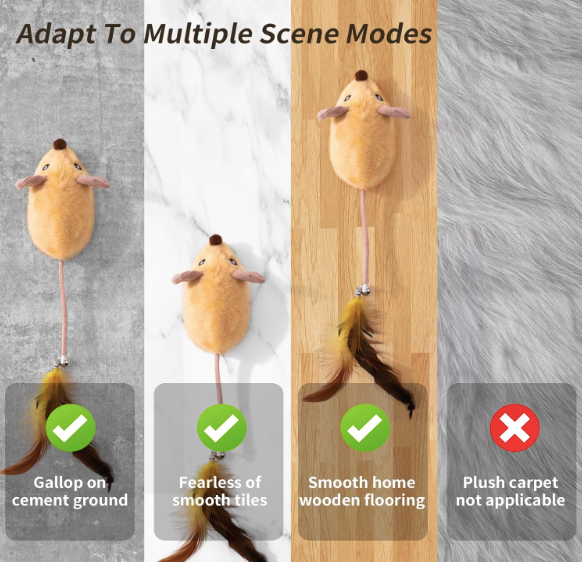 LED Electric Interactive Mouse Cat Toy