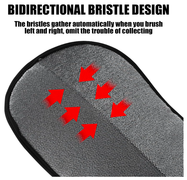 2-in-1 Pet Grooming & Cleaning Gloves
