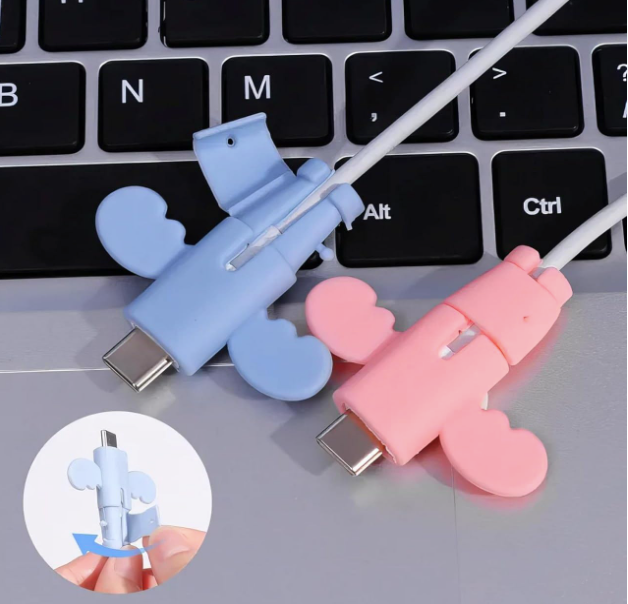 Silicon Angel Wings Data Cable Protector