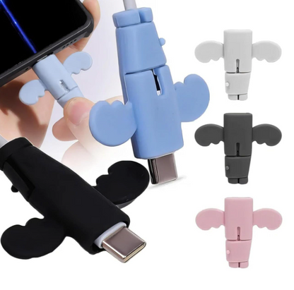 Silicon Angel Wings Data Cable Protector