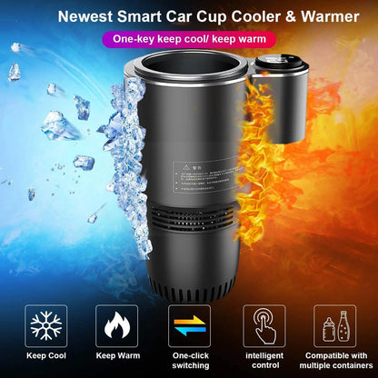 2in1 Auto Car Heating Cooling Cup With Digital Display