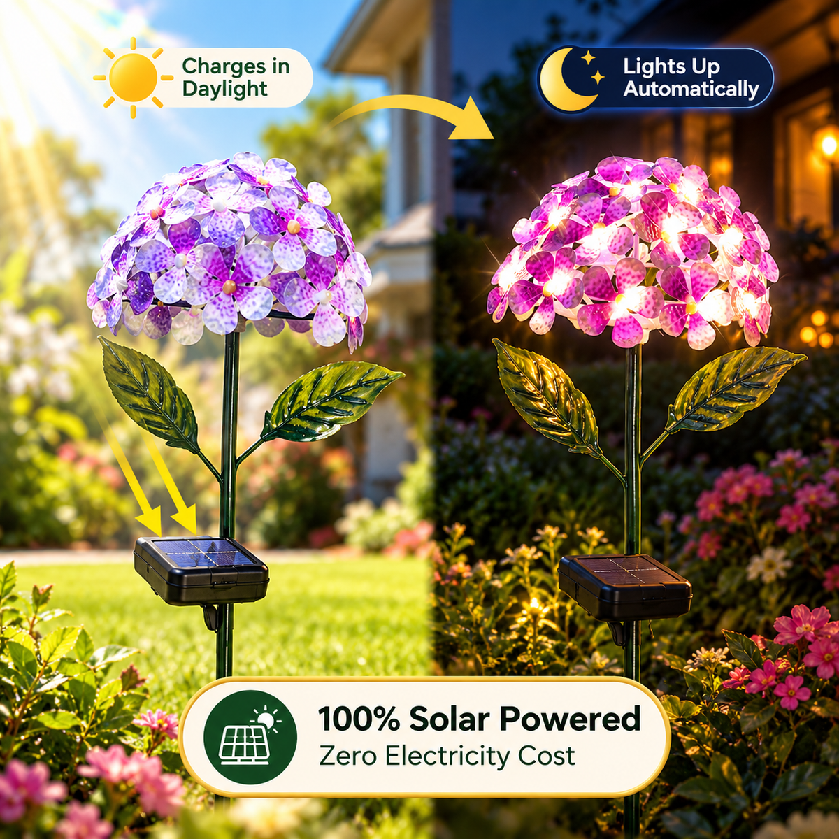 BloomGlow™ – Solar Flower Garden Lights